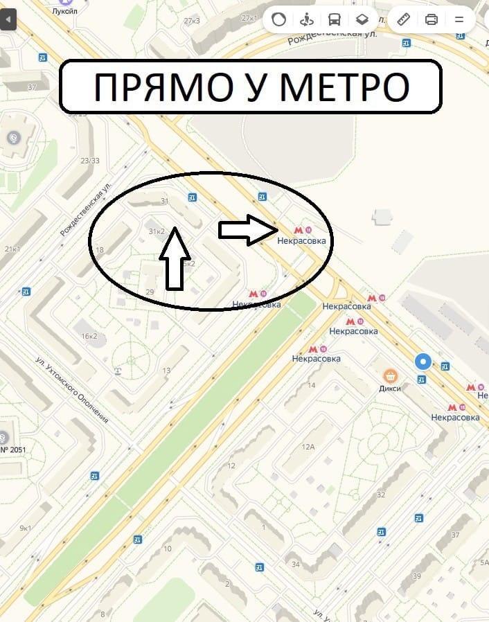 Метро некрасовка на схеме